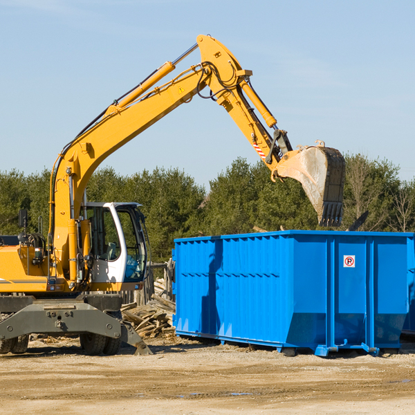 are there any restrictions on where a residential dumpster can be placed in Blairsden Graeagle